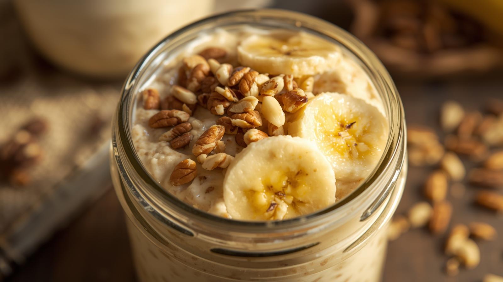 Peanut Butter Banana Overnight Oats