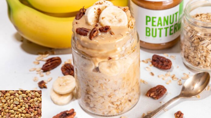 Peanut Butter Banana Overnight Oats