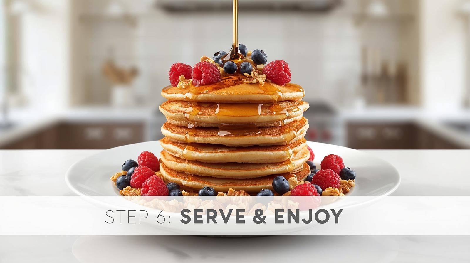 pancake cooking in pan