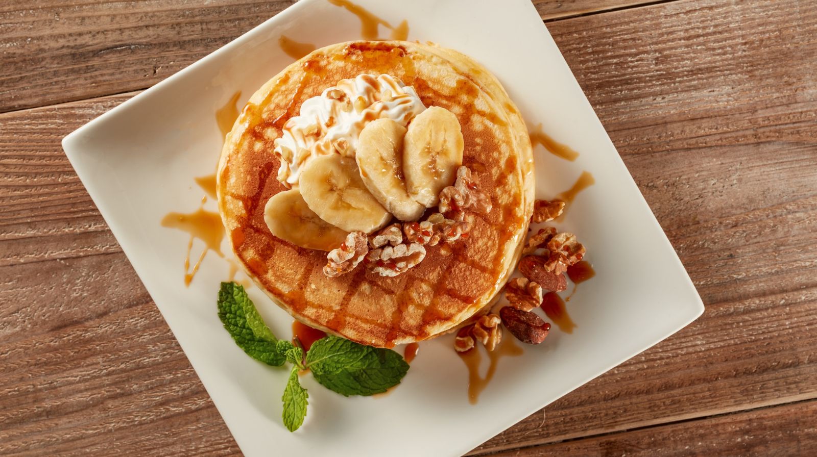 healthy banana pancake